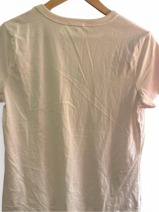 Maurices Cream Short Sleeve Tee with Multicolor "CHEER starts HERE" Print - Picture 2 of 3